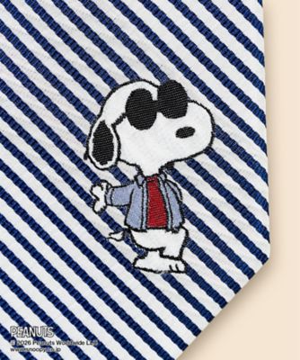 PEANUTS シルク シアサッカー スヌーピー＆ウッドストック ジャ