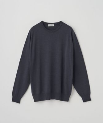 クルーネック長袖ニットプルオーバー 24G MODERN FIT