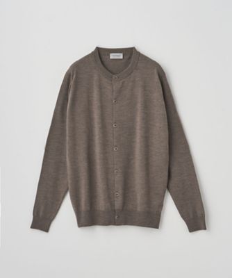 クルーネック長袖ニットカーディガン 24G MODERN FIT