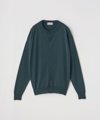＜JOHN SMEDLEY (Men)＞クルーネック長袖ニットカーディガン　２４Ｇ　ＭＯＤＥＲＮ　ＦＩＴ　Ａ４７９０