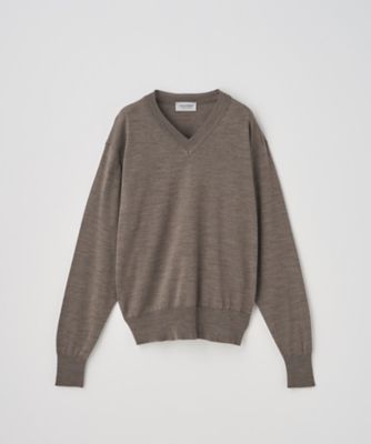 Vネックワイド長袖ニットプルオーバー | JOHN SMEDLEY (Women)/ジョン