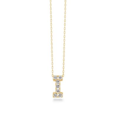 ＜AHKAH(Women)＞プルミエトワールイニシャル（Ｉ）ネックレス　ＡＢ１７９７０１０１０Ｉ