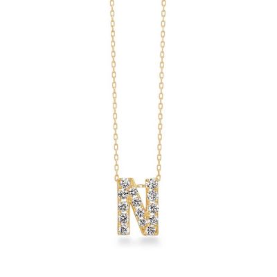 ＜AHKAH(Women)＞プルミエトワールイニシャル（Ｎ）ネックレス　ＡＢ１７９７０１０１０Ｎ