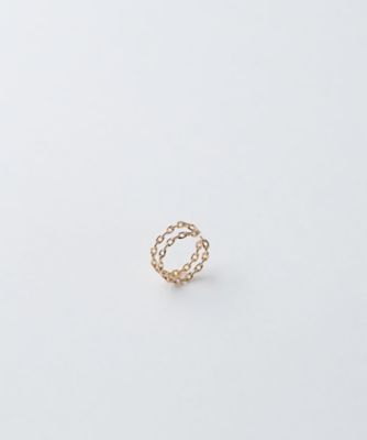 ＜Hirotaka (Women)＞ＡＬＬ　ＡＢＯＵＴ　ＢＡＳＩＣＳ　Ｗライン　チェーン　イヤーカフ　Ｓサイズ　※シングル　ＡＢ２３４ＫＭＦ