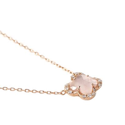 シェル×ローズクォーツネックレス AGAN599040RQ
