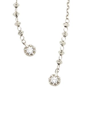 シャンパンカクテル ダイヤモンド K18ホワイトゴールドピアス