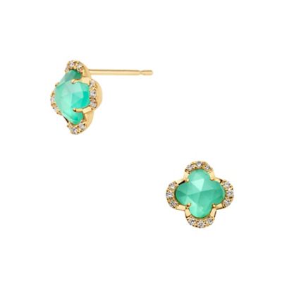 人気絶頂 グリーンカルセドニー (Women)/ヴァン Aoyama Vendome | ピアス アクセサリー