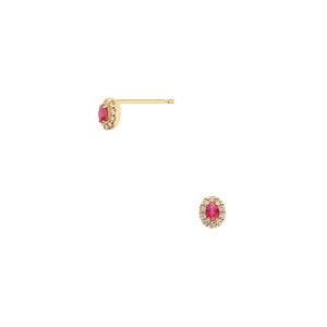 ＜Vendome Aoyama (Women)＞ルビー　ピアス　ＡＧＶＡ１４３７　ＲＵ