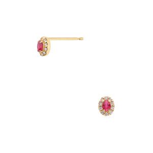 ルビー　ピアス　ＡＧＶＡ１４３７　ＲＵ