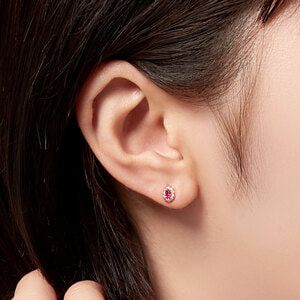 ルビー　ピアス　ＡＧＶＡ１４３７　ＲＵ