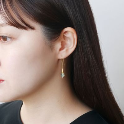 グリーンクォーツ　ピアス　ＡＧＶＡ１５８８　ＧＱ