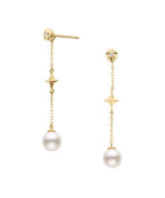 Gossamer ロングバー ダイヤモンド ピアス ※シングル