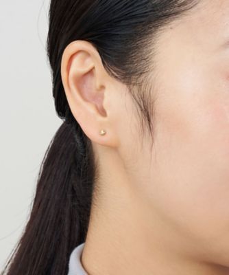 K18YG パール ダイヤモンド ピアス AGVA1612 PA