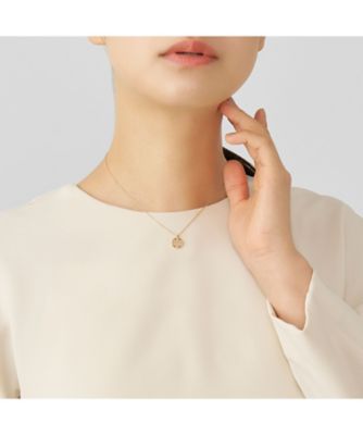 K18YG ネックレス ネックレス K18YG ダイヤモンド【0.40ct】 クローバー モチーフ