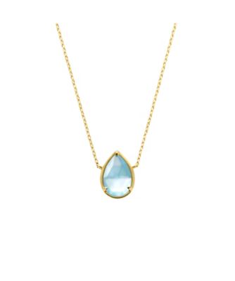 ＜Vendome Aoyama (Women)＞Ｋ１８ＹＧ　ブルートパーズ　シェル　ネックレス　ＡＧＶＮ６６９３４３ＢＴ