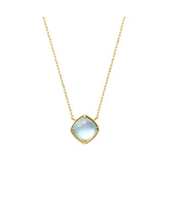 ＜Vendome Aoyama (Women)＞Ｋ１８ＹＧ　ブルートパーズ　シェル　ネックレス　ＡＧＶＮ６６９４４３ＢＴ