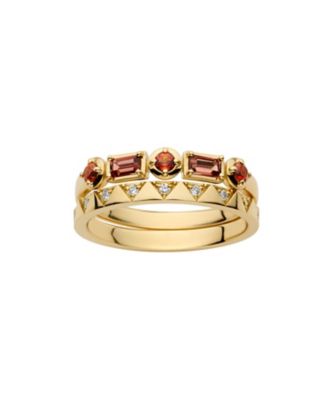 ＜Vendome Aoyama (Women)＞Ｋ１８ＹＧ　ガーネット　セットリング　ＡＧＶＲ００６５　ＧＮ　ＡＧＶＲ００６５　ＧＮ