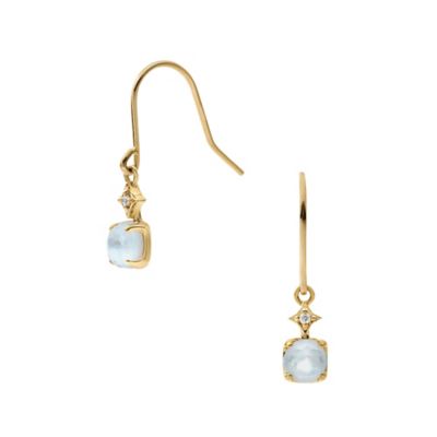 ＜Vendome Aoyama (Women)＞シェル　ブルートパーズ　ピアス