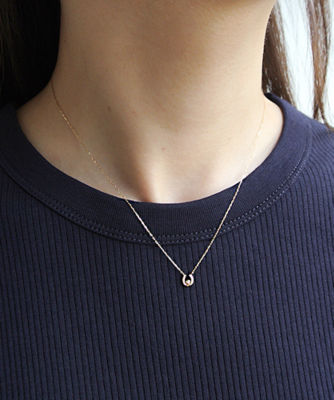 ダイヤモンド K10イエローゴールドベーシックネックレス