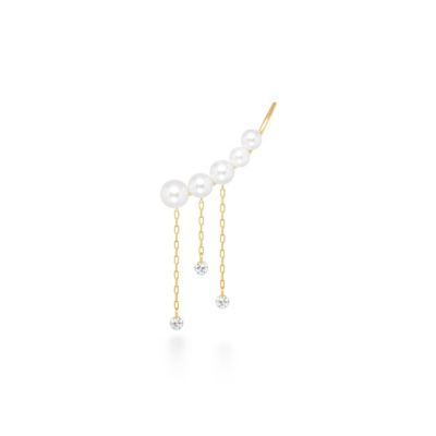 ＜AHKAH(Women)＞ビンドゥミラーパール　ピアス　※シングル（左耳用）　ＡＫ１７１３０１０４００