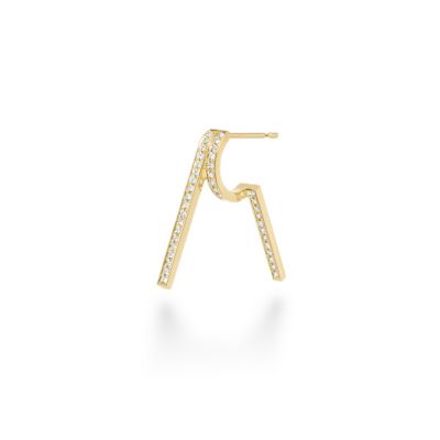 ＜AHKAH(Women)＞アーカースプリングパヴェピアス　※シングル　ＡＫ１７３８０１０４００