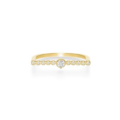 ＜AHKAH(Women)＞フィラモンラインダイヤモンドリング　ＡＫ１７５００１０２００