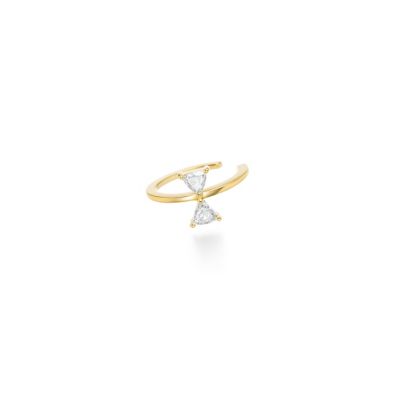 ＜AHKAH(Women)＞セブロンダイヤモンドイヤーカフ　※シングル　ＡＫ１７７００１０４００