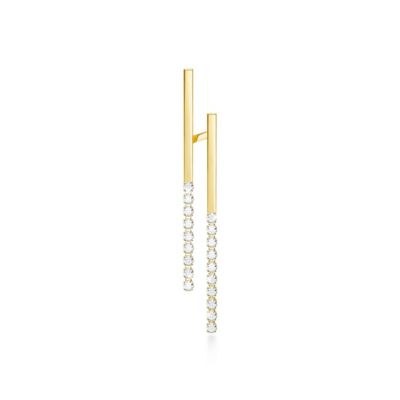 ＜AHKAH(Women)＞シャンデリアダブルライン　ピアス　※シングル　ＡＫ１８８００１０４００