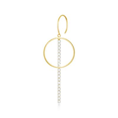 ＜AHKAH(Women)＞シャンデリアフープ　ピアス　※シングル　ＡＫ１８８４０１０４００