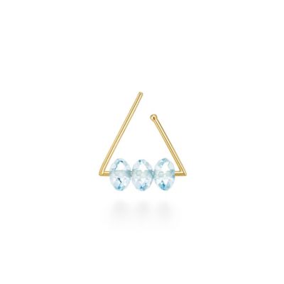 アーカースプリングシークインエーライン（ブルートパーズ）　ピアス　※シングル　ＡＫ１９０３０１０４００