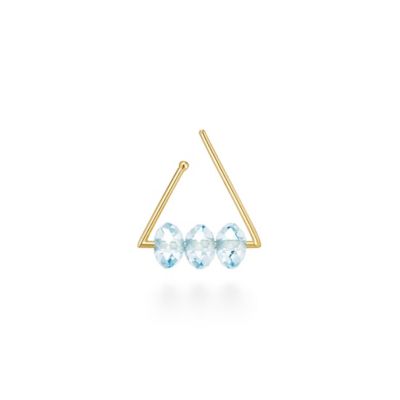 AHKAH(Women)/アーカー アーカースプリングシークインエーライン(ブルートパーズ) ピアス ※シングル AK1903010400