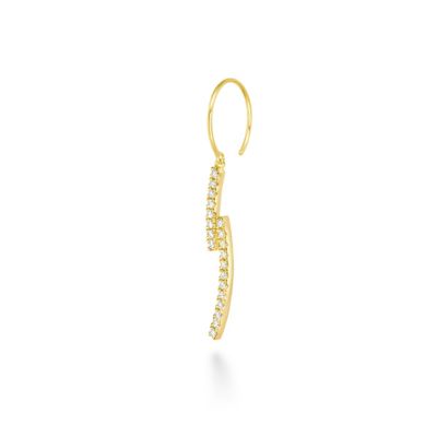 ティナリエールダブルライン　ピアス　※シングル（左耳用）
