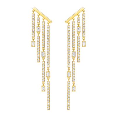 AHKAH(Women)/アーカー シャンデリアバゲットグラン　ピアス　ＡＫ２０５８０１０４００