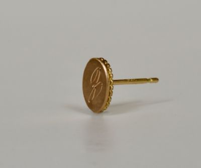 アルファベット　オーバルピアス　※シングル