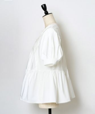 Ｋｅｅｐ　ｃｌｅａｎ　ピンタックチュニックブラウス　半袖　ＡＭ－２３０５－００７＊