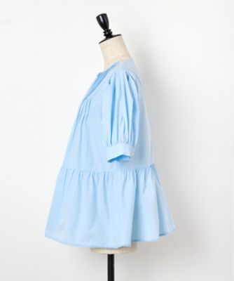 Ｋｅｅｐ　ｃｌｅａｎ　ピンタックチュニックブラウス　半袖　ＡＭ－２３０５－００７＊
