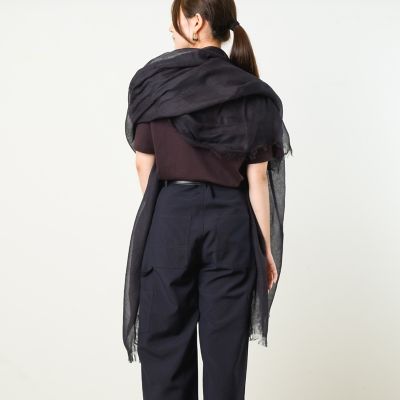 リネンモダールシルクメランジュソリッドストール　ＡＭ２５Ｓ－ＳＴ１４