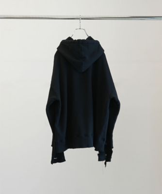 フーディ DAMAGE ZIPーUP HOODIE ANCー