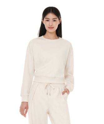 ＜andar (Women)＞Ｍｉｌｄｍｏｏｔｈ　オーバーフィット　クロップト　スウェットシャツ　ＡＯＰＭＭ－２０
