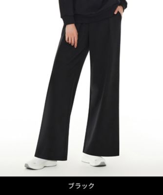 andar アンダール airstワイドパンツ L ショート ブラック