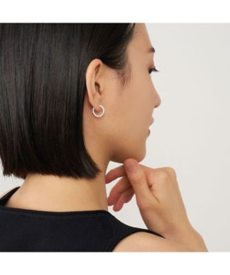 ◎【新品未使用】 フローティング ダイヤモンド フープ アッパー イヤリング 楽天市場】K18WG【2.0ct】ダイヤモンド中折れフープピアス【20mm