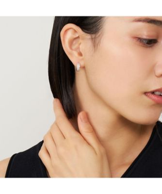 ◎【新品未使用】 フローティング ダイヤモンド フープ アッパー イヤリング ジ エレベート ダイヤモンド フープピアス APVA2655 DI