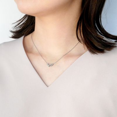 ゆ*ん様 Vendome Aoyama プラチナ　ダイヤモンド　ネックレス VENDOME AOYAMA ネックレス プラチナ ダイヤモンド レディース