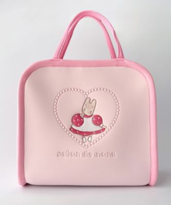＜salon de nona (Women)＞■【受注商品】１１月中旬以降お届け　キャラクター刺しゅうトートバック　マロンクリーム