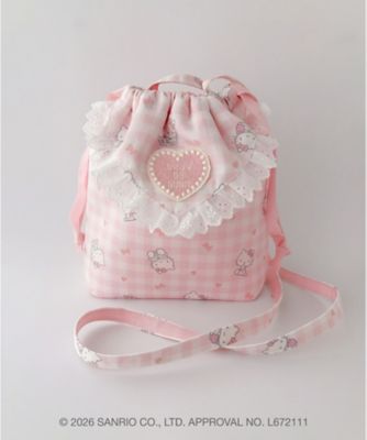 受注商品】【10月上旬以降届】巾着バック ハローキティ | salon de