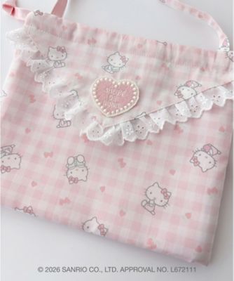 受注商品】【10月上旬以降届】巾着バック ハローキティ | salon de