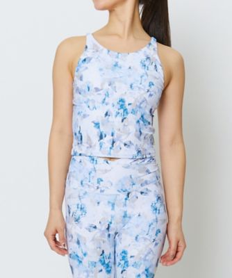 ＜Julier Yoga and Relax＞Ｆｏｇ　Ｆｌｏｗｅｒプリントショートトップス／パット付き　Ｂ１９３３ＪＵＢ００８