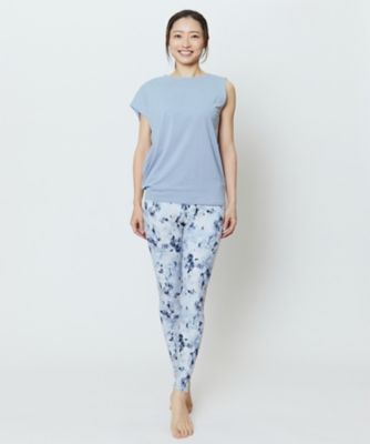 ＜Julier Yoga and Relax＞Ｆｏｇ　Ｆｌｏｗｅｒレギンス　Ｂ１９３３ＪＵＰ００９