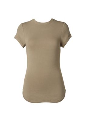 BORDERS at BALCONY (Women)/ボーダーズアットバルコニー active day today RIB TEE BA2111-2C-07 BEIGE トップス【三越伊勢丹/公式】