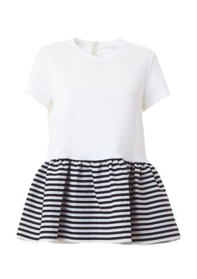 ＜BORDERS at BALCONY (Women)＞ＰＥＰＬＵＭ　ＴＥＥ　ＢＤ１１１１－２Ｃ－０１